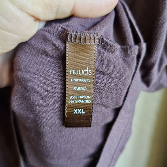 Nuuds 2pc Pajamas Set Coffee Brown XXL MSRP $88 - Picture 8 of 8